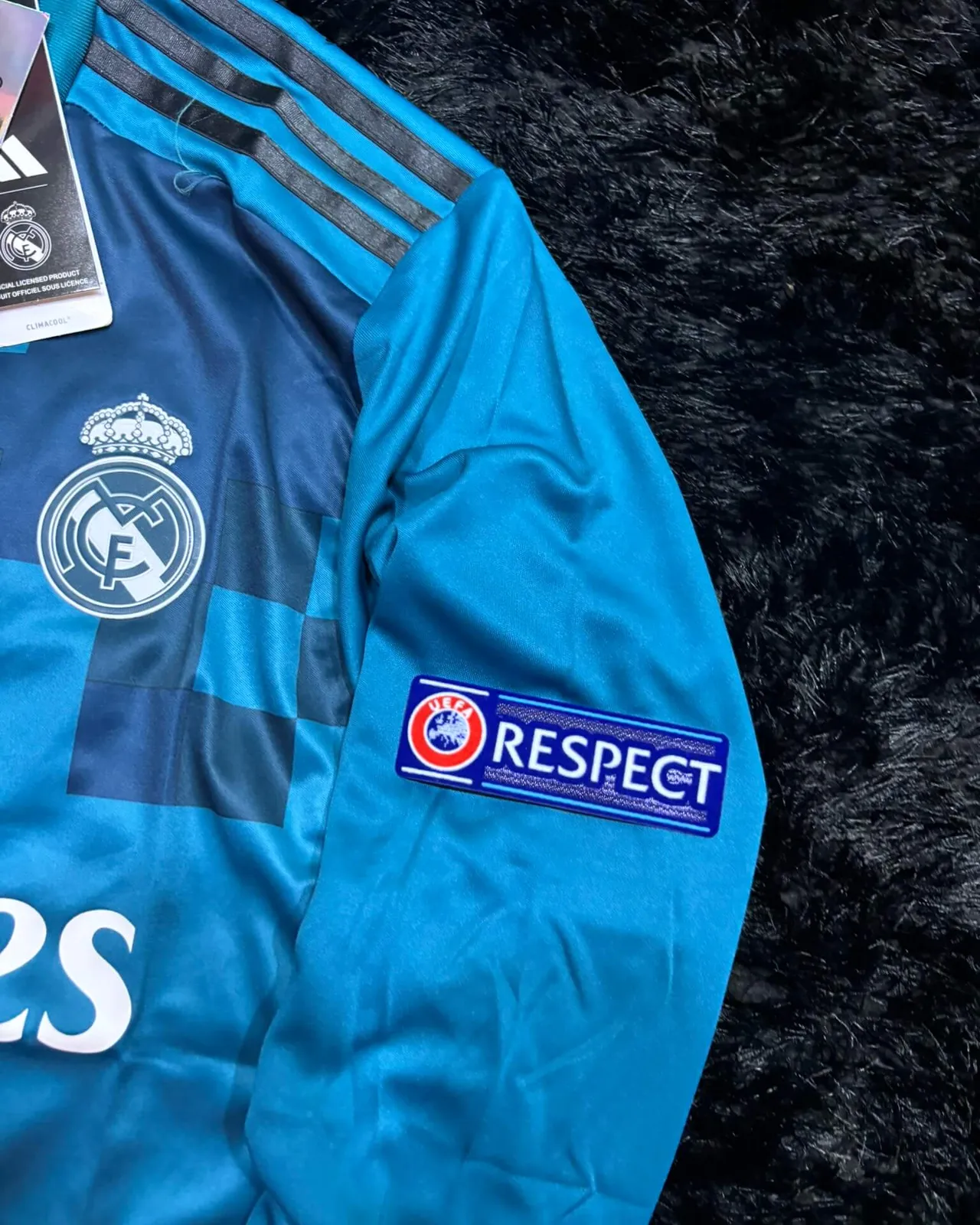 REAL MADRID LONGSLEEVE AWAY KIT 17/18 UCL VERSION