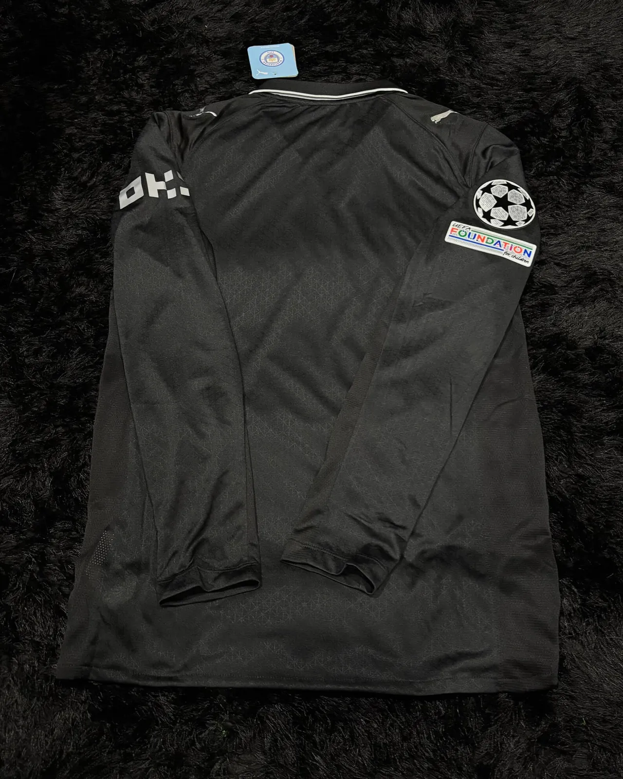 MANCHESTER CITY LONGSLEEVE AWAY KIT 25/26 UCL VERSION