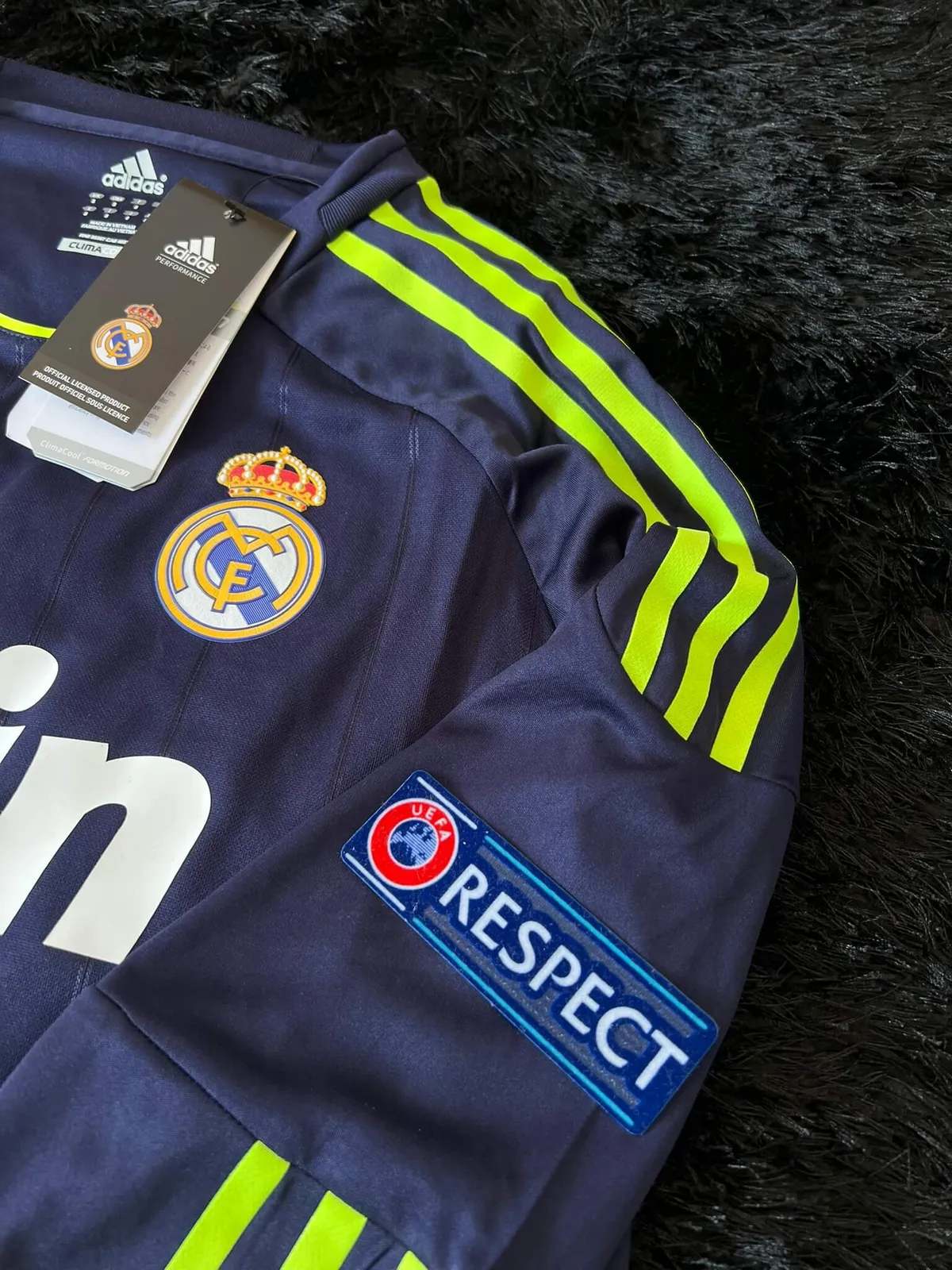 REAL MADRID LONGSLEEVE AWAY KIT 12/13 UCL VERSION 