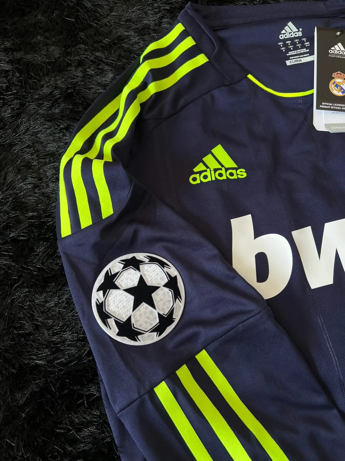 REAL MADRID LONGSLEEVE AWAY KIT 12/13 UCL VERSION 
