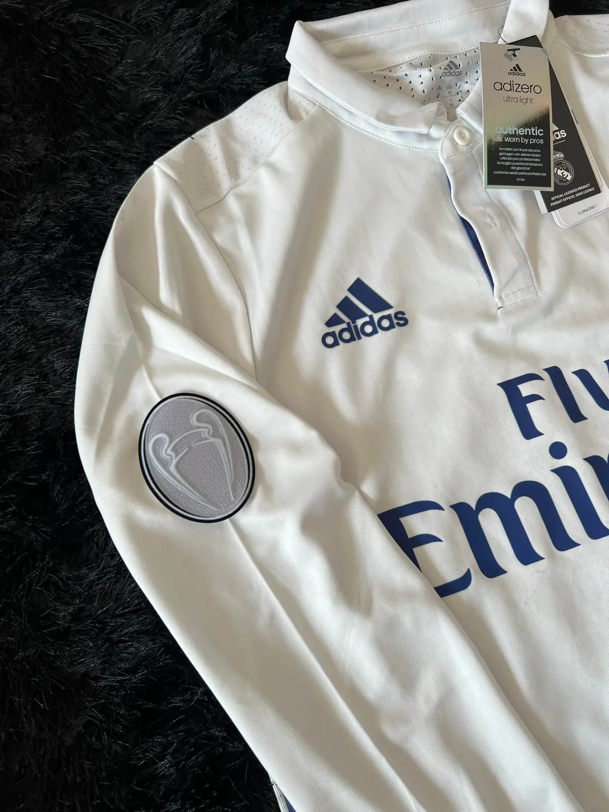 REAL MADRID LONGSLEEVE HOME KIT 16/17 UCL VERSION