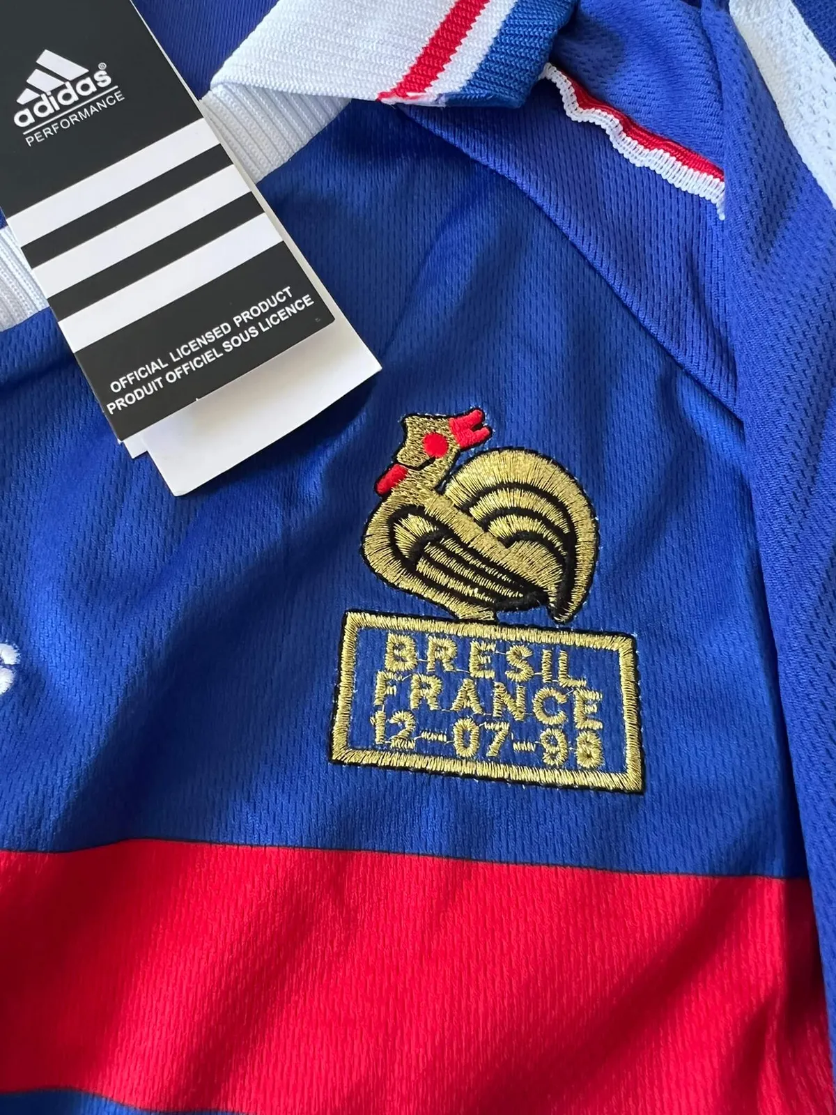 FRANCE HOME KIT WORLD CUP FINALE 1998